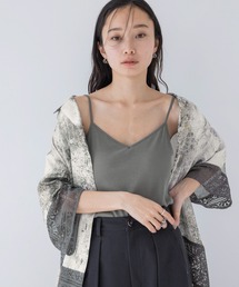 「JEANASIS」 キャミソールブラウス - グレー レディース JEANASIS｜ジーナシスのキャミソール（グレー/灰色系）通販