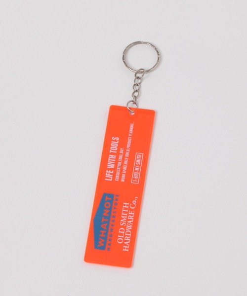niko and...（ニコアンド）の「【OLD SMITH×WHATNOT】コラボ　スクエア型リフレクターキーホルダー（キーホルダー・レディース・オレンジ・0）」の4枚目の写真