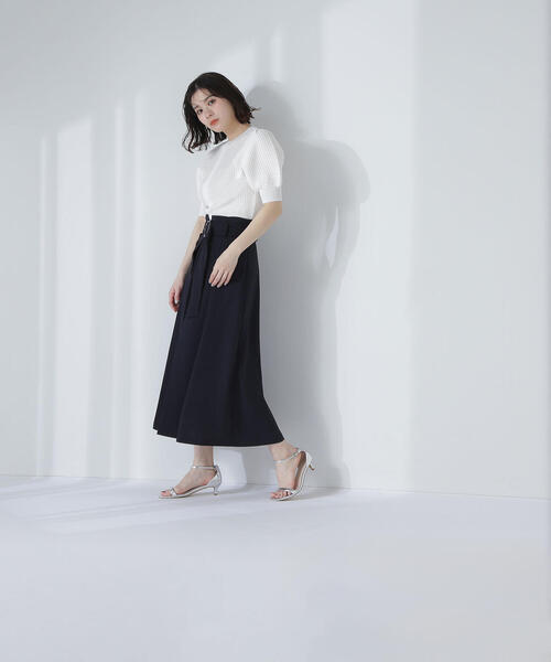 NATURAL BEAUTY BASIC(ナチュラルビューティーベーシック)の「◇【Oggi掲載】パフスリーブワッフルニット(ニット/セーター・レディース・オレンジ/チャコールグレー/オフホワイト/ブルー・FREE)」の17枚目の写真