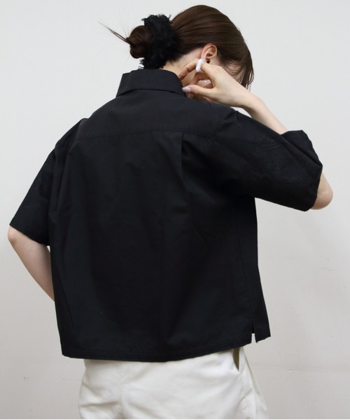 トップス SHINZONE TILE PATTERN EMBROIDERY SHIRT TILE PATTERN EMBROIDERY SHIRT – Shinzone