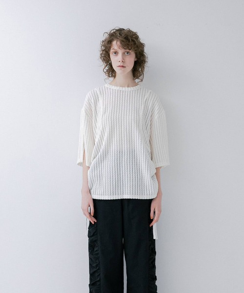セール】lace slit tee（Tシャツ/カットソー）｜LAATO（ラート