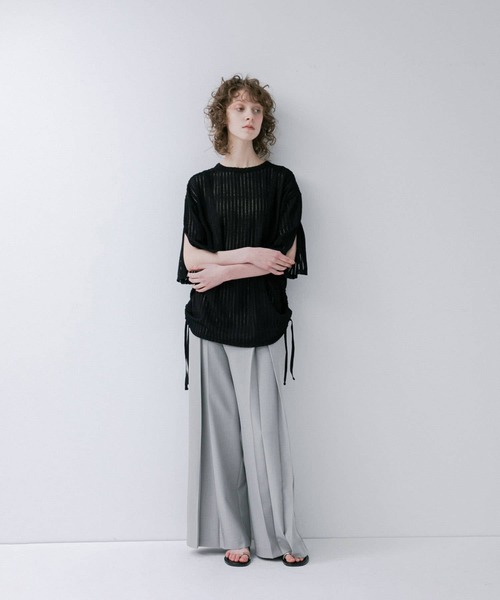 Tシャツ・カットソー teket Public L/S Tee 5MM499 セール】lace slit tee(Tシャツ/カットソー)|LAATO(ラート