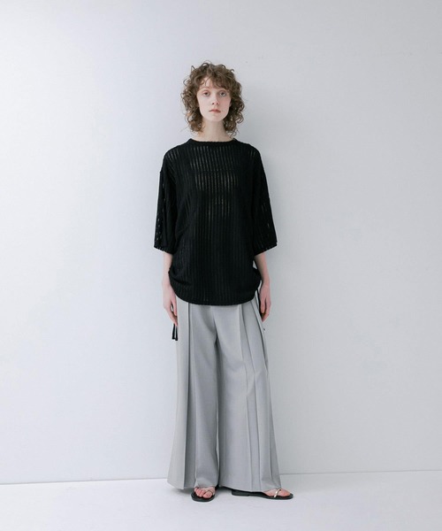 セール】lace slit tee（Tシャツ/カットソー）｜LAATO（ラート