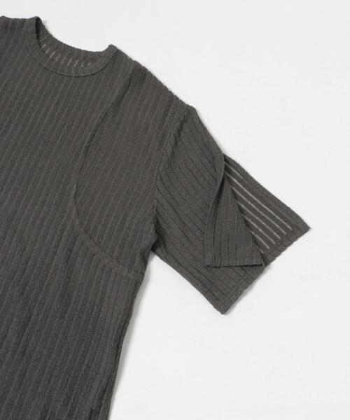 LAATO(ラート)の「lace slit tee(Tシャツ/カットソー・レディース・オフホワイト/ブラック/ダークグレー・FREE)」の13枚目の写真