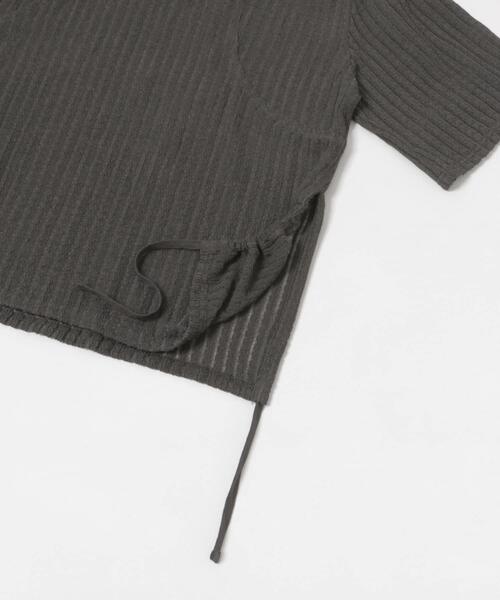 LAATO(ラート)の「lace slit tee(Tシャツ/カットソー・レディース・オフホワイト/ブラック/ダークグレー・FREE)」の14枚目の写真