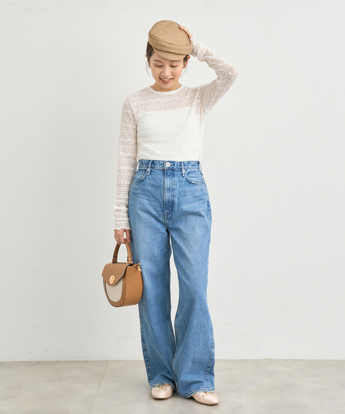 IENA(イエナ)の「《追加》Flowerストレッチレース プルオーバー(Tシャツ/カットソー・レディース・ホワイト・FREE)」の17枚目の写真