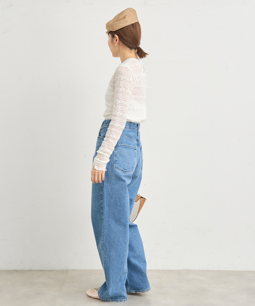 IENA(イエナ)の「《追加》Flowerストレッチレース プルオーバー(Tシャツ/カットソー・レディース・ホワイト・FREE)」の5枚目の写真