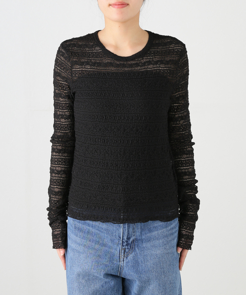 IENA(イエナ)の「《追加》Flowerストレッチレース プルオーバー(Tシャツ/カットソー・レディース・ホワイト・FREE)」の8枚目の写真