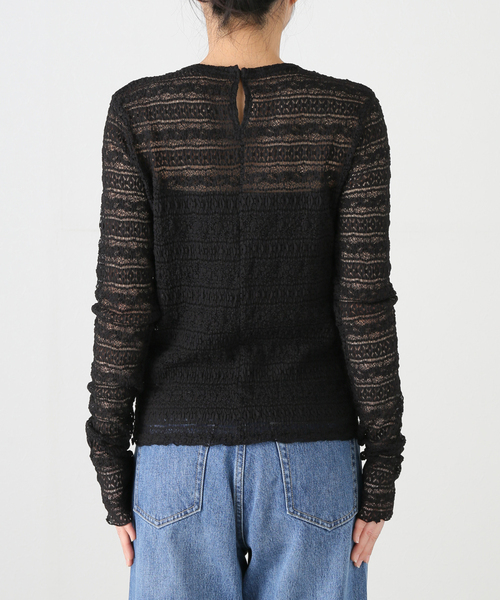 IENA(イエナ)の「《追加》Flowerストレッチレース プルオーバー(Tシャツ/カットソー・レディース・ホワイト・FREE)」の10枚目の写真