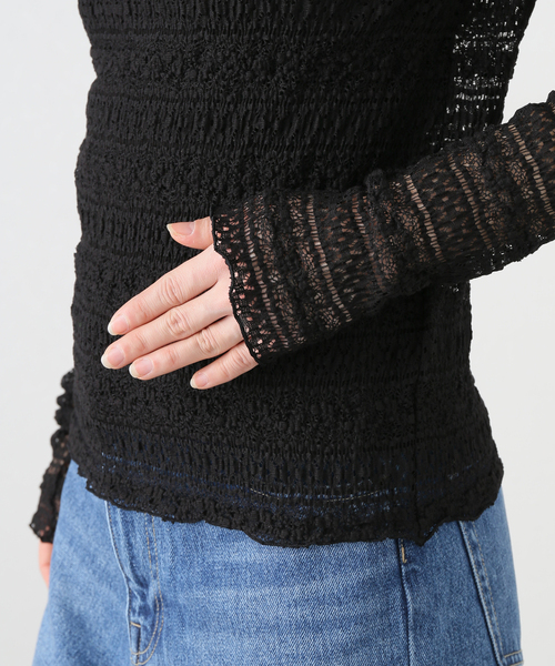 IENA(イエナ)の「《追加》Flowerストレッチレース プルオーバー(Tシャツ/カットソー・レディース・ホワイト・FREE)」の13枚目の写真