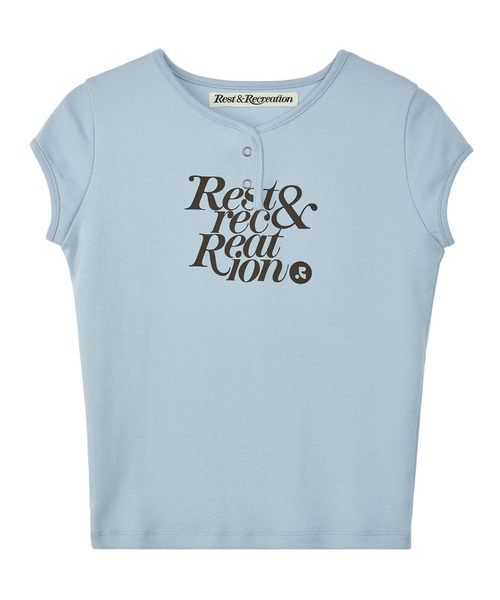 トップス Rest & Recreation CAP SLEEVE T-SHIRT Rest&Recreation/レストアンドレクリエーション CAP SLEEVE T