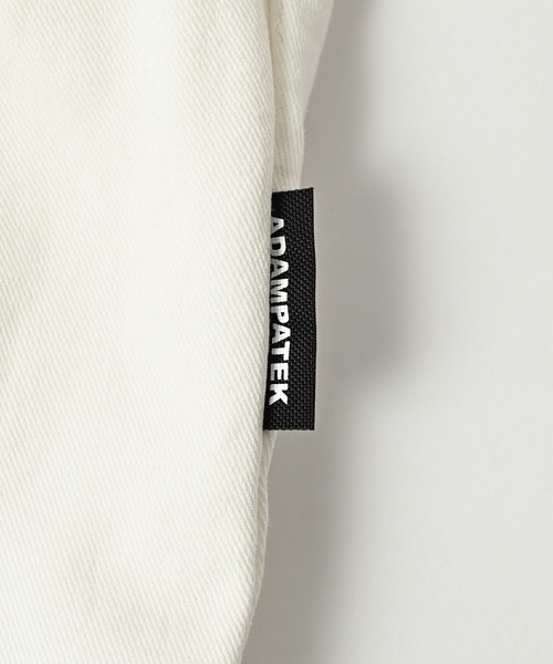 ADAM PATEK(アダムパテック)の「【ADAMPATEK/アダムパテック】generous tuck relax chino pants/タック入りワイドシルエットチノパンツ(チノパンツ・レディース・ホワイト/ベージュ・1/2)」の12枚目の写真