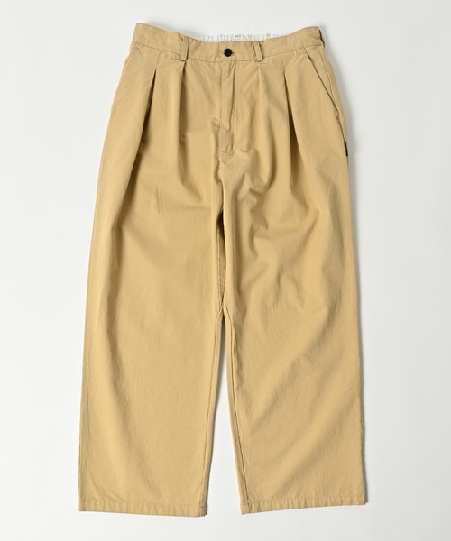 ADAM PATEK(アダムパテック)の「【ADAMPATEK/アダムパテック】generous tuck relax chino pants/タック入りワイドシルエットチノパンツ(チノパンツ・レディース・ホワイト/ベージュ・1/2)」の20枚目の写真