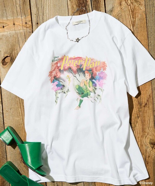 DISNEY ピーターパン ムービーTシャツ ディズニー オフィシャル セール】【DISNEY Perter Pan】 ビッグフロントプリントTシャツ