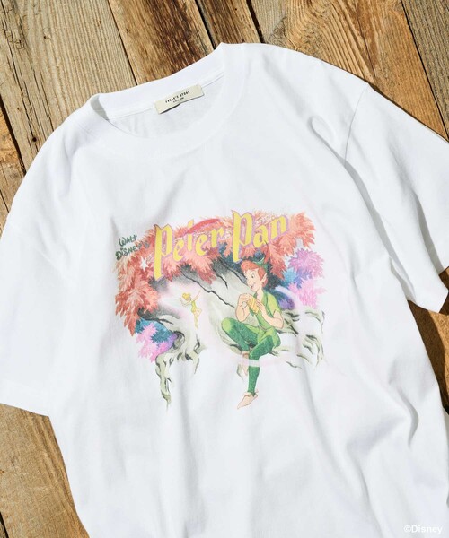 disney ディズニー ピーターパン vintage Tシャツ ミニー 4GEEKs by SPIRALGIRL tシャツ 「Disney/ディズニー/ピーター