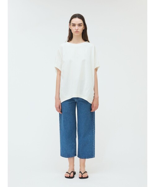 mizuiroind（ミズイロインド）の「mizuiro ind コクーンワイドプルオーバー（Tシャツ/カットソー・レディース・ブラック/オフホワイト/ベージュ/グレー/チャコールグレー/グレー系その他/ネイビー/ライトグレー・FREE/フリー）」の21枚目の写真