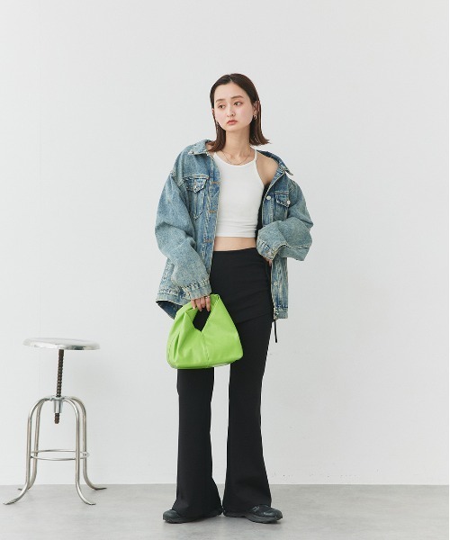ad thie(アドティエ)の「トライアングル ハンドバッグ(ハンドバッグ・レディース・ブラック/グリーン/キャメル/オフホワイト・FREE)」の21枚目の写真