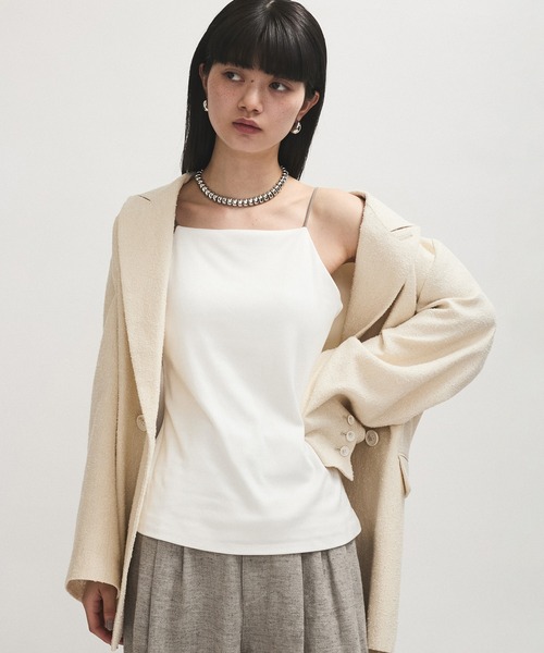 カップ付きカラーブレードキャミソール（キャミソール）｜ADAM ET ROPE