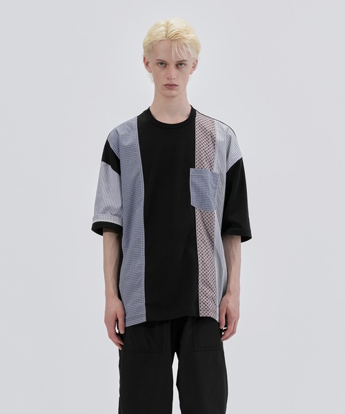 COMME des GARCONS HOMME 国内買付 Tシャツ 綿天竺 × 多素材MIX コットン天竺 × 多素材MIX TEE（Tシャツ/カットソー）｜COMME
