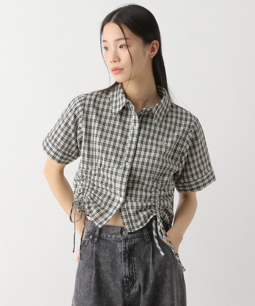 Heather(ヘザー)の「モチーフドロストシャツ(半袖) 491039(シャツ/ブラウス・レディース・グレー系その他/ブラック系その他/オフホワイト・FREE)」の3枚目の写真