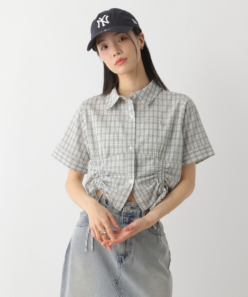 Heather(ヘザー)の「モチーフドロストシャツ(半袖) 491039(シャツ/ブラウス・レディース・グレー系その他/ブラック系その他/オフホワイト・FREE)」の1枚目の写真