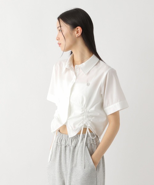 Heather(ヘザー)の「モチーフドロストシャツ(半袖) 491039(シャツ/ブラウス・レディース・グレー系その他/ブラック系その他/オフホワイト・FREE)」の4枚目の写真