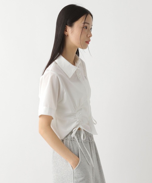 Heather(ヘザー)の「モチーフドロストシャツ(半袖) 491039(シャツ/ブラウス・レディース・グレー系その他/ブラック系その他/オフホワイト・FREE)」の5枚目の写真