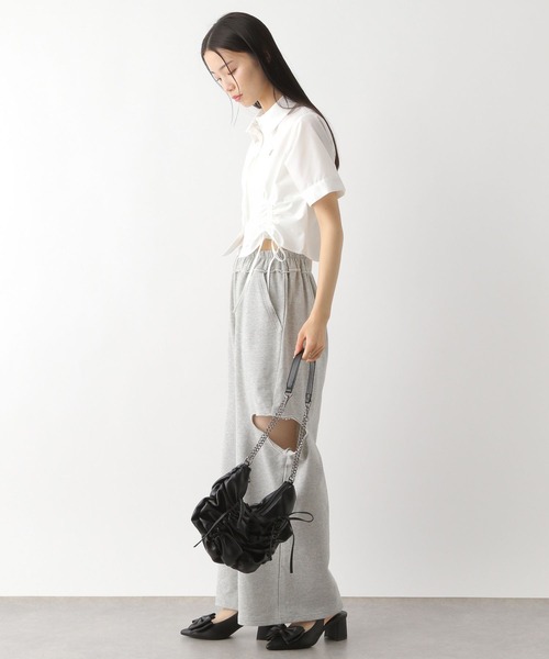 Heather(ヘザー)の「モチーフドロストシャツ(半袖) 491039(シャツ/ブラウス・レディース・グレー系その他/ブラック系その他/オフホワイト・FREE)」の7枚目の写真