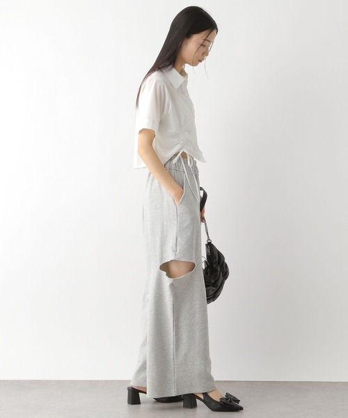 Heather(ヘザー)の「モチーフドロストシャツ(半袖) 491039(シャツ/ブラウス・レディース・グレー系その他/ブラック系その他/オフホワイト・FREE)」の9枚目の写真