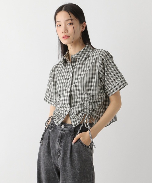 Heather(ヘザー)の「モチーフドロストシャツ(半袖) 491039(シャツ/ブラウス・レディース・グレー系その他/ブラック系その他/オフホワイト・FREE)」の10枚目の写真