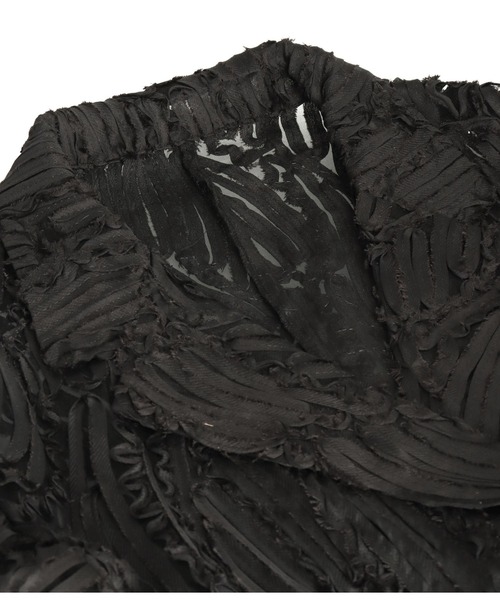 Settimissimo（セッティミッシモ）の「総刺繍 ダブル ジャケット（テーラードジャケット・レディース・ベージュ/ブラック・FREE）」の12枚目の写真