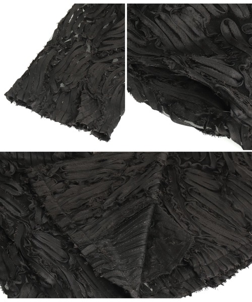 Settimissimo（セッティミッシモ）の「総刺繍 ダブル ジャケット（テーラードジャケット・レディース・ベージュ/ブラック・FREE）」の10枚目の写真