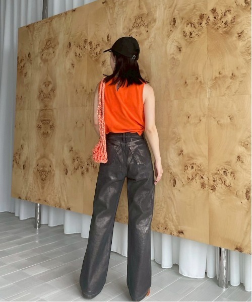 Ameri（アメリ）の「COMFY PILE TANK TOP（タンクトップ・レディース・オレンジ/ボルドー/ブラック・FREE）」の21枚目の写真