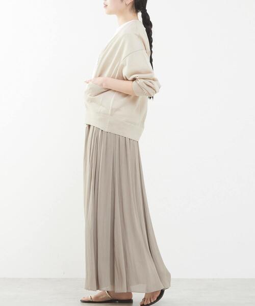 Liesse(リエス)の「パネルフレアスカート(スカート・レディース・ベージュ/ブルー/スミクロ・FREE)」の5枚目の写真