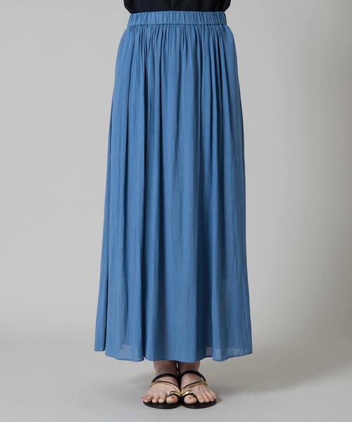 Liesse(リエス)の「パネルフレアスカート(スカート・レディース・ベージュ/ブルー/スミクロ・FREE)」の14枚目の写真