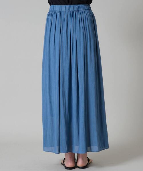 Liesse(リエス)の「パネルフレアスカート(スカート・レディース・ベージュ/ブルー/スミクロ・FREE)」の16枚目の写真