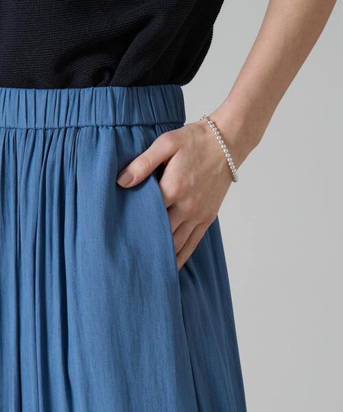 Liesse(リエス)の「パネルフレアスカート(スカート・レディース・ベージュ/ブルー/スミクロ・FREE)」の17枚目の写真