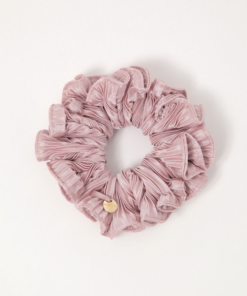 LAKOLE（ラコレ）の「プリーツフリルシュシュ / 426790（シュシュ・レディース・オフホワイト/ピンク/グレー/ブラック・FREE）」の4枚目の写真