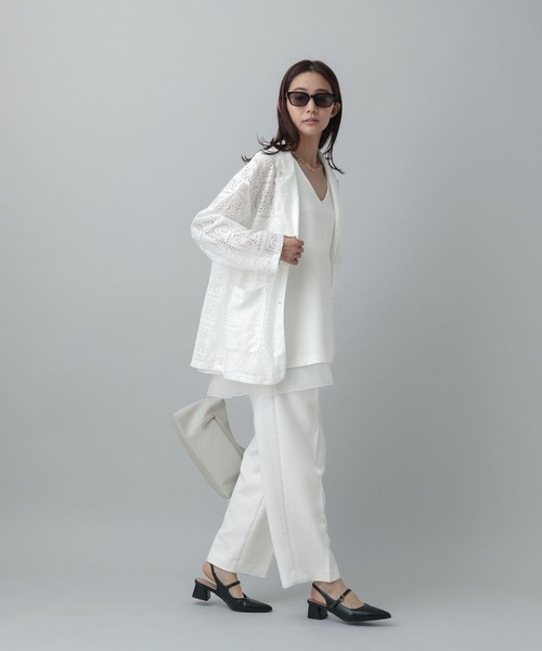 セール】Vネックノースリーブチュニック/MATINEE LINE/327902（シャツ