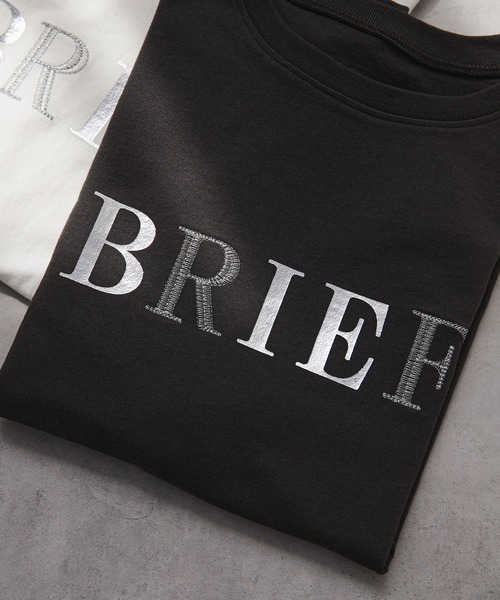 rectangle(レクタングル)の「箔プリント×刺繍ロゴTシャツ(Tシャツ/カットソー・レディース・ブラック/ホワイト/オートミール・FREE)」の19枚目の写真