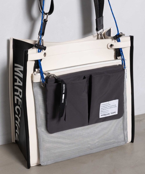 MARECHAL TERRE（マルシャルテル）の「トリオバック（ショルダーバッグ・レディース・ブラック/アイボリー/シルバー/グリーン・FREE）」の11枚目の写真