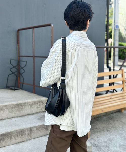 link lot(リンクロット)の「ストライプ オーバーサイズ レギュラーカラーシャツ(シャツ/ブラウス・メンズ・ホワイト/ブラック・M/L)」の18枚目の写真
