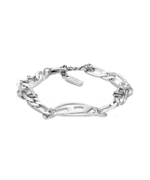 ディーゼルシルバーブレスレット　diesel ディーゼル アクセサリー メンズ ブレスレット シルバー