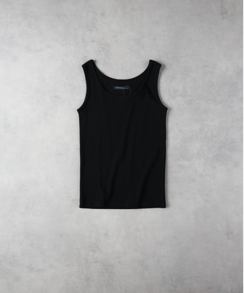 Right-on(ライトオン)の「【HONEYSUCKLE ROSE】リブタンクトップ(タンクトップ・レディース・ブラック/ブラック×ホワイト/オフホワイト・L/M)」の3枚目の写真