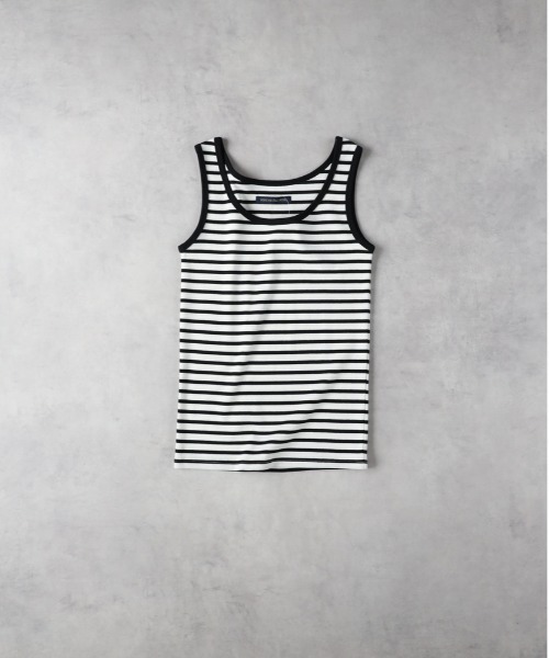 Right-on(ライトオン)の「【HONEYSUCKLE ROSE】リブタンクトップ(タンクトップ・レディース・ブラック/ブラック×ホワイト/オフホワイト・L/M)」の16枚目の写真