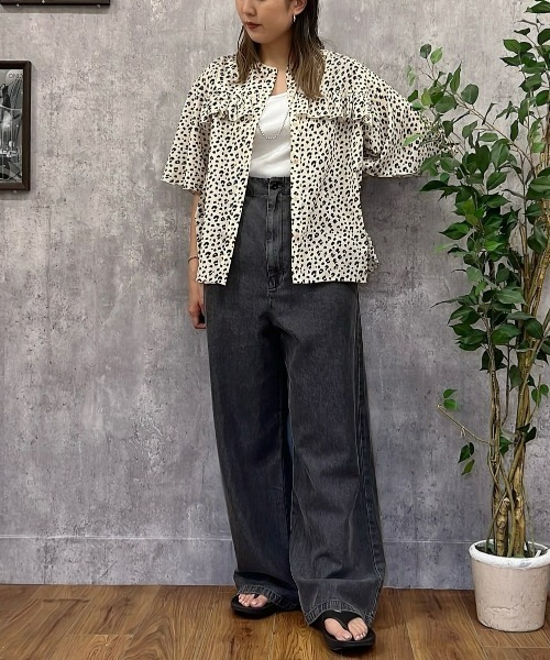 Right-on(ライトオン)の「【HONEYSUCKLE ROSE】リブタンクトップ(タンクトップ・レディース・ブラック/ブラック×ホワイト/オフホワイト・L/M)」の18枚目の写真