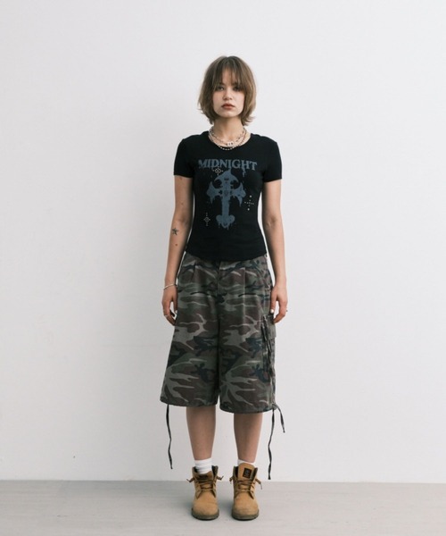 Tシャツ・カットソー [MIDNIGHT MOVE] CROSS T Midnight Move／CROSS T（Tシャツ/カットソー）｜Midnight Move