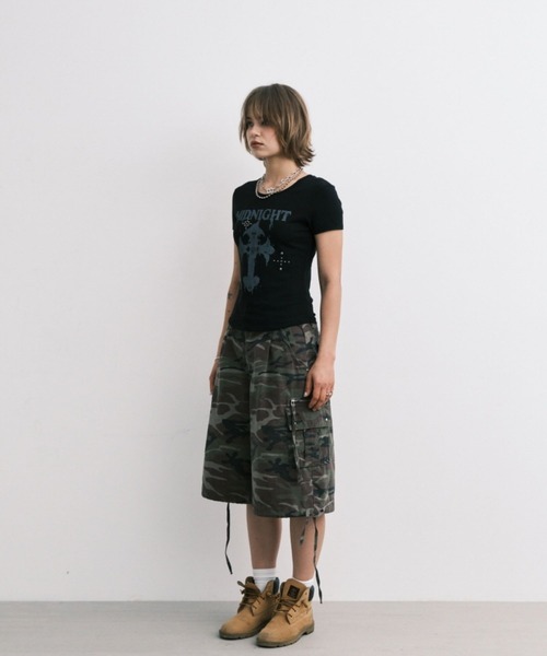 Tシャツ・カットソー [MIDNIGHT MOVE] CROSS T Midnight Move／CROSS T（Tシャツ/カットソー）｜Midnight Move