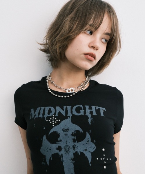 Tシャツ・カットソー [MIDNIGHT MOVE] CROSS T Midnight Move／CROSS T（Tシャツ/カットソー）｜Midnight Move