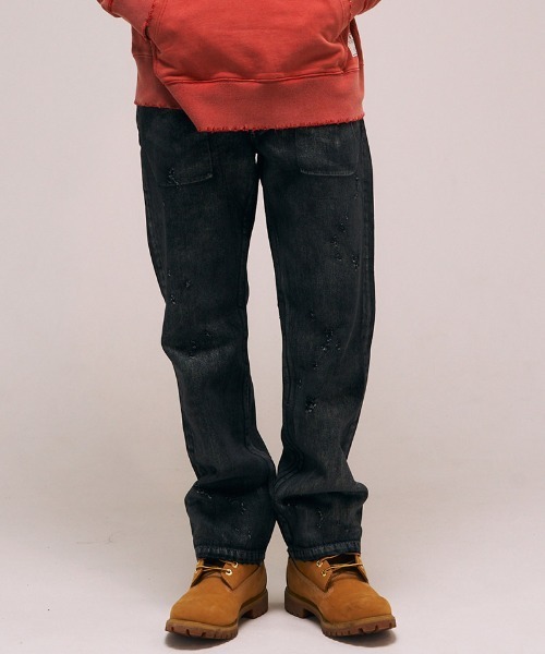 EFFECTEN(エフェクテン)の「mp13750- Rainbow Black Denim Pants デニムパンツ(デニムパンツ・メンズ・ブラック系その他/ブラック系その他2・ONE SIZE)」の3枚目の写真